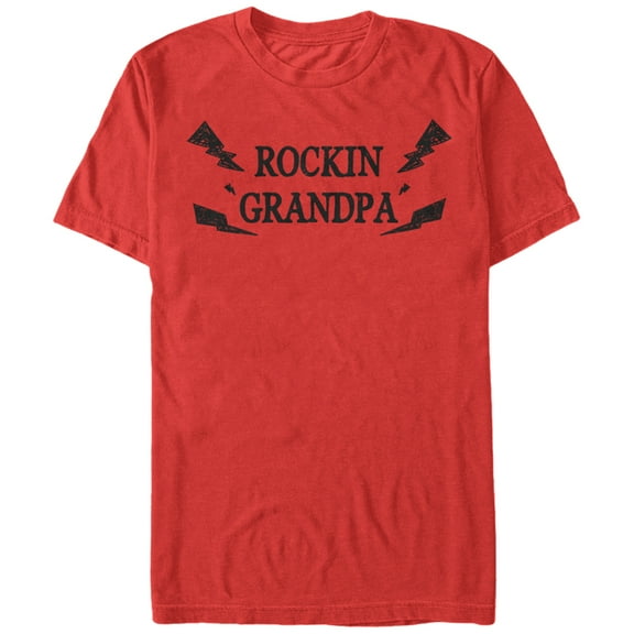 Men's Lost Gods Rocking Grandpa Graphic Tee Red Small