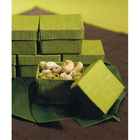 - Organic Green 2 Piece Woven Favor Boxes