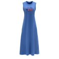 thumbnail image 1 of Vestido largo de verano para mujer, disfraz de verano, vestido informal para ir de compras, regalo de cumpleaños S, 1 of 7