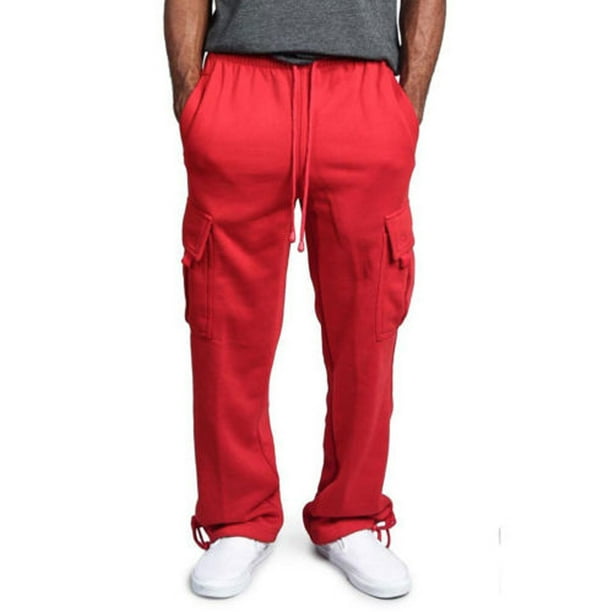 Diconna Men Long Loose Sport Pants Gym Slim Fit Trousers Running