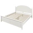 thumbnail image 4 of Noble House Alver Queen Size Wooden Bed Frame with Classic Arched Headboard, Modern Timeless Design, White, 4 of 9