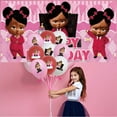 thumbnail image 7 of Boss Baby Africa Girl Birthday Party Supplies Balloons Paper Plates Decoration Cake Topper Decor Tableware Banner Backdrop, 7 of 7