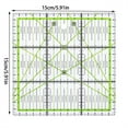 thumbnail image 3 of Patchwork Ruler Craft Clear Scale Acrylic Sewing Dressmaking Aligned Template Art Household Manual Trimming Student Tool Green Square, 3 of 9