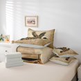thumbnail image 5 of Manfei Rustic Animal Mallard 7-Piece Twin Bedding,Farmhouse Bird Bedding Comforter Set,Light Gray Reversible, 5 of 6