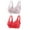 Red 1, variant on Elainilye Fashion Women's Wireless Bras 3PC Nursing Vest Bra Back Adjustment Yoga Running Bra Traceless Gathered Bra,Pink