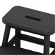 thumbnail image 2 of 1:12 Miniature Step Stool Wooden 4 Leg 2 Steps Cute Doll House Step Stool Dollhouse Decor Black, 2 of 4