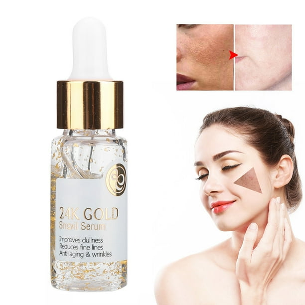 17ML 24K Gold Facial Serum, Foil Snail Facial Serum Firming