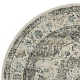thumbnail image 5 of SAFAVIEH Evoke Teale Traditional Bordered Area Rug, Grey/Gold, 6'7" x 6'7" Round, 5 of 7