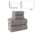 thumbnail image 4 of Bxaolu Bath Towel Set, Cotton Bathroom Towels, Soft and Absorbent, 4 Piece Towel Set Include 2 Bath Towels, 2 Washcloths, Brown, 4 of 7