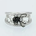 thumbnail image 2 of Creative Spider 925 Silver Ring Cubic Zircon Women Party Gift Sz 6-10, 2 of 9