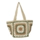 thumbnail image 2 of Bolso de playa con cordón de papel de crochet, informal, de un solo hombro, para viajes y uso diario. Verde, 2 of 9
