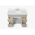 thumbnail image 3 of Ariel Hamlet 49 In. Rectangle Sink Vanity With White Quartz Countertop In Grey, 3 of 11