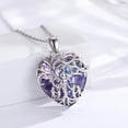 thumbnail image 2 of Coachuhhar Tree of Life Mom Necklace 925 Sterling Silver Nana Grandma Pendant Necklace with Heart Crystal Mother's Day Birthday Jewelry Gift for Women, 2 of 7