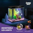 thumbnail image 5 of JumblPets Starter Fish Aquarium Kit, Small Glass Aquarium with LED & Accessories, 5 Gallon, 5 of 9