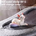 thumbnail image 3 of Homelife Tea Pet Color Changing Fox Resin Handcrafted Lucky Feng Shui Decoration with Hot Water Good Luck Symbol Teatable Teahouse Ornament, 3 of 5