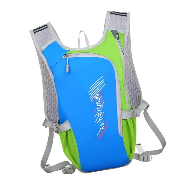 Mochila de hidratación para senderismo. Mochila de hidratación versátil para ciclismo. azul