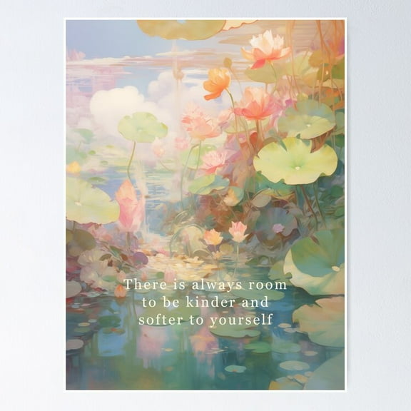 Be Kind To Yourself Poster- Unframed Poster | Wall Art | Perfect For Home Decor & Gifts, 8x12