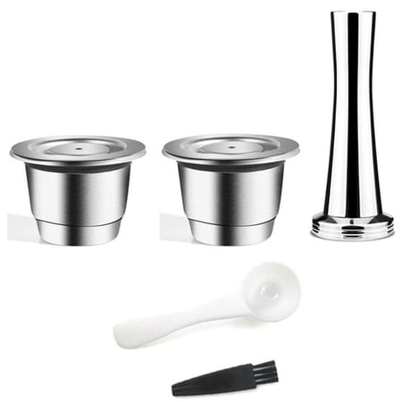 

Refillable Capsule 2 Version Reutilizable Stainless Steel Reusable Coffee Filter Espresso Coffee Pod
