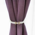 thumbnail image 5 of Unique Bargains Curtain Tiebacks Ropes, 2 Pack Elastic Bow-Knot Style Drape Tie Backs for Home Decor, Silver, 5 of 5