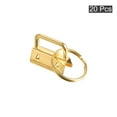 thumbnail image 3 of Uxcell 26mm Key Fob Hardware with Keychain Ring for Bag Webbing Wristlets Dark Golden 20 Pack, 3 of 5