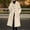 Beige, variant on Women's Long Sleeve Button Down Wool Blends Thin Jacket Coat Slim Fit Warm Solid Long Overcoat With Pockets Oversized Wool Coat Women Overcoat Asymmetrical Jacket No Seam Winter Jackets Womens Wool