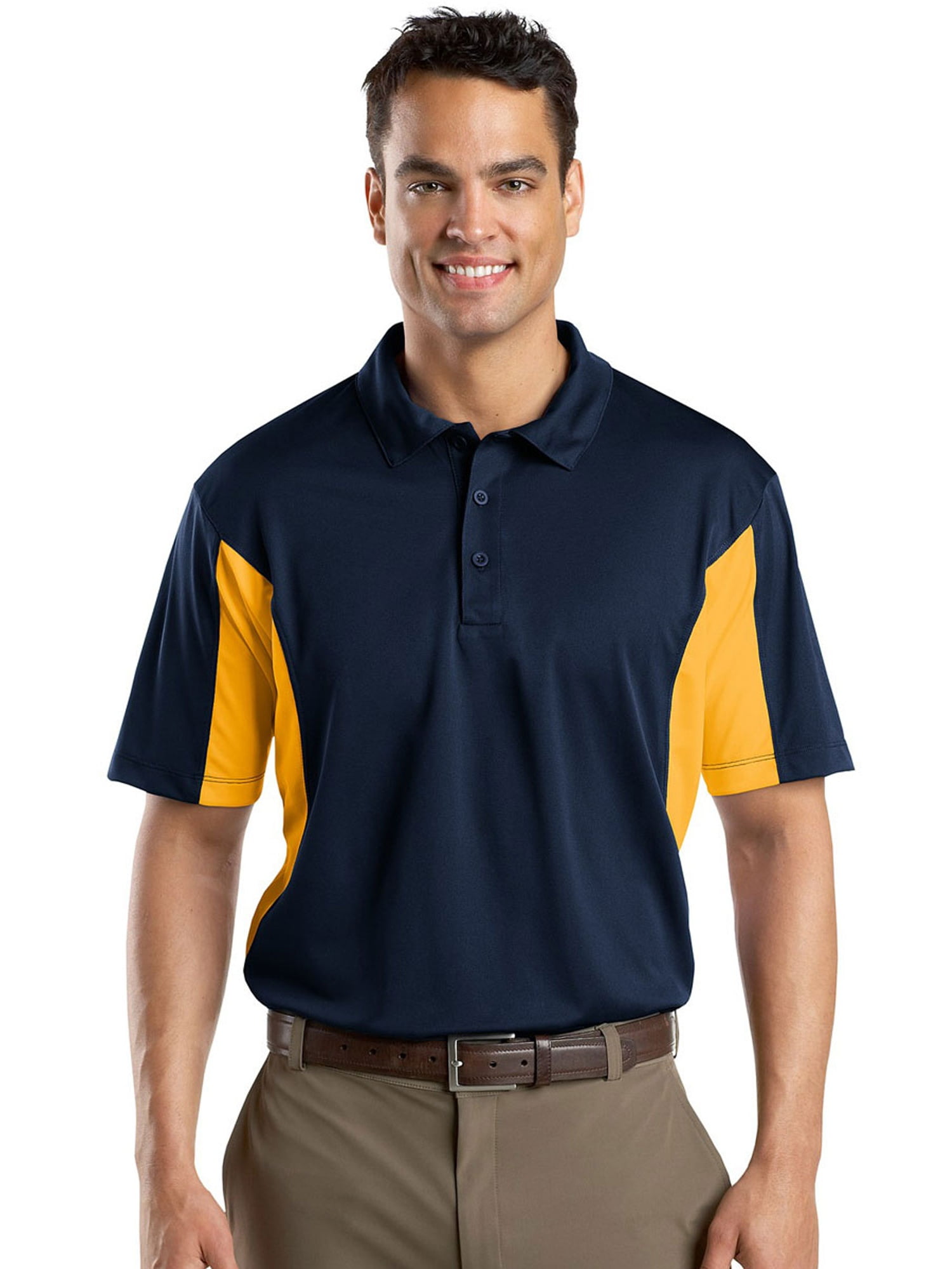 SportTek SportTek Men's Side Block Performance Polo Shirt_True Navy