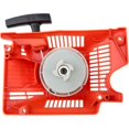 thumbnail image 1 of Single Recoil Starter 45CC 52CC 58CC for Chinese Chainsaw 4500 5200 5800 Red, 1 of 5