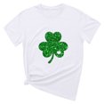 thumbnail image 2 of LSLJS Women's Casual T-shirt Imprimé Arbre de Noël à Manches Courtes Col Rond, 2 of 4