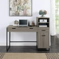 thumbnail image 3 of Pemberly Row Lane Worksmart Sit-To-Stand Desk in Farm Oak Engineered Wood, 3 of 11