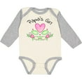 thumbnail image 3 of Inktastic Papa's Girl Heart Flowers Girls Long Sleeve Baby Bodysuit, 3 of 5