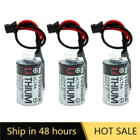 US STOCK 3PCS JZSP-BA01 ER3V 3.6V PLC Battery 1000mAh for Toshiba CNC Lithium Battery