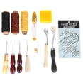 thumbnail image 1 of 13pcs Bricolage en Cuir Handwork 2mm / 4mm Outil de Roue en Cuir Perforé et Kit d'Outils en Cuir de Fil de Cire d'Alun, 1 of 2