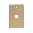 thumbnail image 1 of Cable Leader Plaque Murale pour Insert Keystone (1-Port, Ivoire), 1 of 2