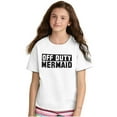 thumbnail image 5 of Off Duty Mermaid Funny Beach Swim Girls Kids T Shirt Tees Teen Brisco Brands XS, 5 of 5