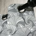 thumbnail image 3 of Ambesonne Geometric Grommet Curtain, Doodle Circle Stripes, 50" x 84", Grey and Pale Grey, 3 of 6