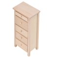 thumbnail image 3 of Commode de Maison de Poupée 1:12 Non Peinte Premium Bouleau Robuste Durable Mignon Tiroirs de Maison de Poupée, 3 of 8