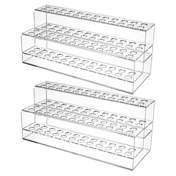 MLINS 2 Pcs Pen Holders Marker Stand Paint Brush Organizer Eyebrow Pen Storage 48 Hole