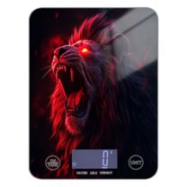 An Angry Roaring Lion Food Scale Digital Kitchen Scale Waterproof Grams Ounces lbs for For Baking and Cooking