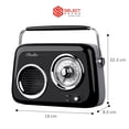 thumbnail image 2 of Radio Vintage Analógico Recargable Select Sound BT1010 con Bluetooth Select Sound BT1010, 2 of 5