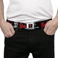 thumbnail image 3 of DC Comics Belt, Seatbelt Buckle Belt, Harley Quinn Face Metropolis Will Never Be The Same Black, 34 to 52 Inches, 3 of 9
