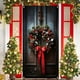 thumbnail image 4 of Cubierta navideña para puerta de 35 x 71 pulgadas | Decoración navideña con estampado de Papá Noel | Tejido de poliéster duradero | Fácil de instalar | Ideal para puertas de entrada, paredes, 4 of 6