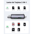 thumbnail image 4 of Lector de Tarjeta Ugreen USB C a USB-A OTG 5Gbps Gris, 4 of 8
