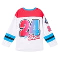thumbnail image 2 of Monster Jam Sparkle Smash Mesh Hockey Jersey Long Sleeve T-Shirt Toddler to Big Kid, 2 of 4