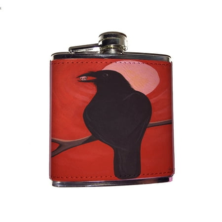 

KuzmarK Pink Leather Flask - Tidbit Art by Denise Every