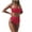 Red, variant on Viikei Bikini Swimsuit for Women Two Piece Swimwear Top Botton