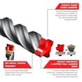 thumbnail image 3 of Broca Diablo DMAPL4140 con cabezal de carburo de 0,95 cm x 15 cm, 3 of 6
