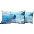 thumbnail image 1 of Fundas de almohada lumbar, paquete de 2 fundas de cojín decorativas de terciopelo suave para sofá, dormitorio, coche, 1 of 6