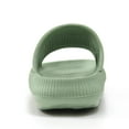 thumbnail image 3 of MIZOK Slippers for Women Men Pillow Slippers Cloud Sandals Comfy Slides Cushion Non Slip Green, 3 of 6