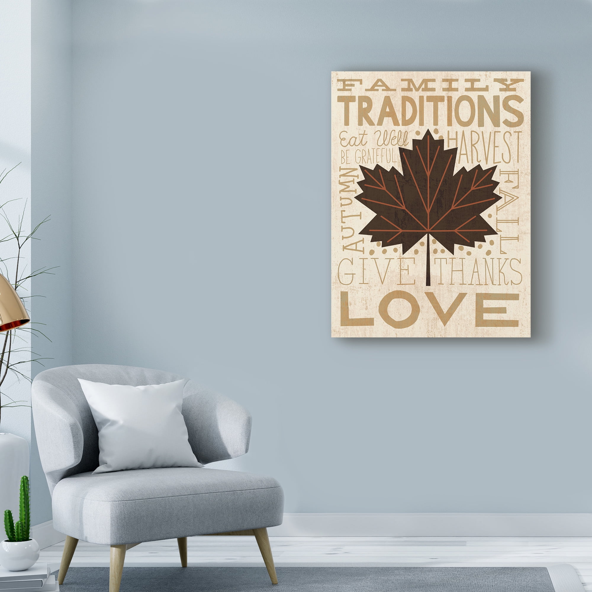 Trademark Fine Art 'Family Tree Leaf I' Canvas Art by Michael Mullan