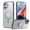 Gray, variant on Dteck for iPhone 16 Case with Invisible Magnetic Ring Stand Translucent Case for iPhone 16, Compatible with MagSafe, Clear